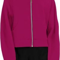61SeYleOV1L._AC_SL1500 Womens Zip Up Sweatshirts Fleece Lined Collar Crop Hoodie Casual Cotton Long Sleeve Tops with Thumb Hole