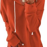 Women Casual Hoodie Long Sleeves Fashion Pullover Sweatshirts Loose Fit Tunic Winter Tops Comy Shirts