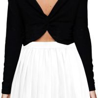 Women Short Uniform High Waist Pleated Skater Tennis Skirt with Shorts