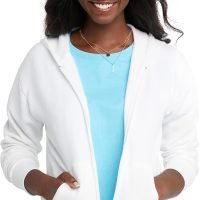 Women's Full-Zip Fleece Hoodie, Zip-Up Hooded Sweatshirt For Women