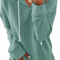 Women Casual Hoodie Long Sleeves Fashion Pullover Sweatshirts Loose Fit Tunic Winter Tops Comy Shirts