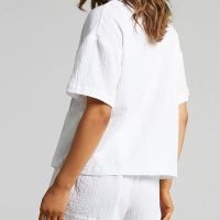 Women's 2 Piece Outfits Track Suits Matching Sets Loungewear for Vacation Button Down Shirt and Shorts Set