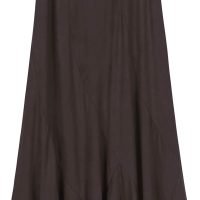 Women's Vintage Elastic Waist A-Line Long Midi Skirt