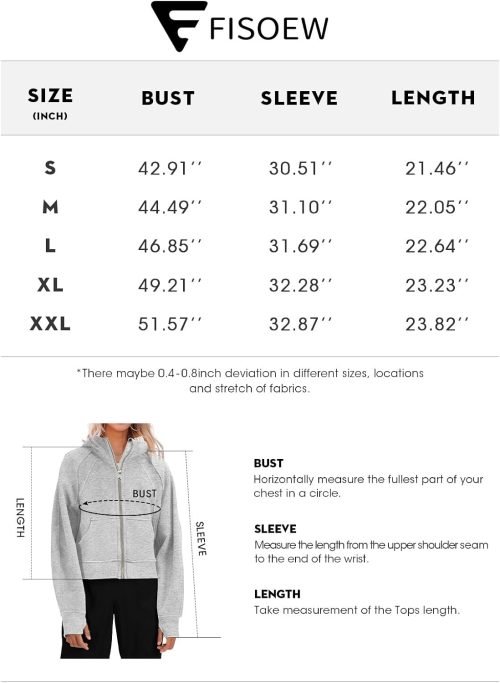 61yZT4fk9SL._AC_SL1500 Womens Zip Up Sweatshirts Fleece Lined Collar Crop Hoodie Casual Cotton Long Sleeve Tops with Thumb Hole