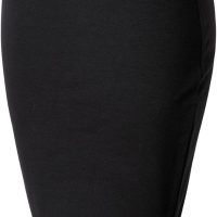 Women's Elastic Waist Stretch Bodycon Midi Pencil Skirt