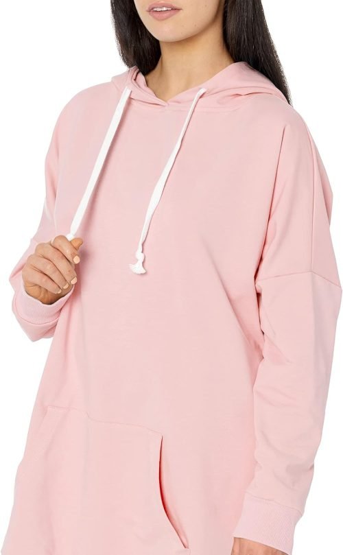 Womens Oversized Hoodie Extra Long Hooded Tunic Sweatshirt with Pockets