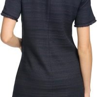 Women's Fringe Detail Hopsack Fabric Dress