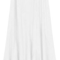 Women's Vintage Elastic Waist A-Line Long Midi Skirt