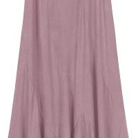 Women's Vintage Elastic Waist A-Line Long Midi Skirt