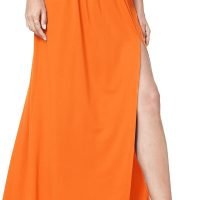 Women's Elastic High Waist Maxi Skirt Split Maxi Beach Skirt