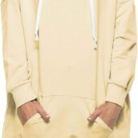 Womens Oversized Hoodie Extra Long Hooded Tunic Sweatshirt with Pockets