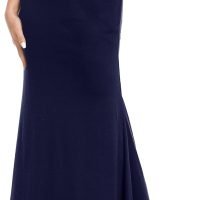 Women's Fold Over High Waisted Floor Length Maxi Flare Skirt with Pockets