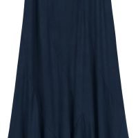 Women's Vintage Elastic Waist A-Line Long Midi Skirt