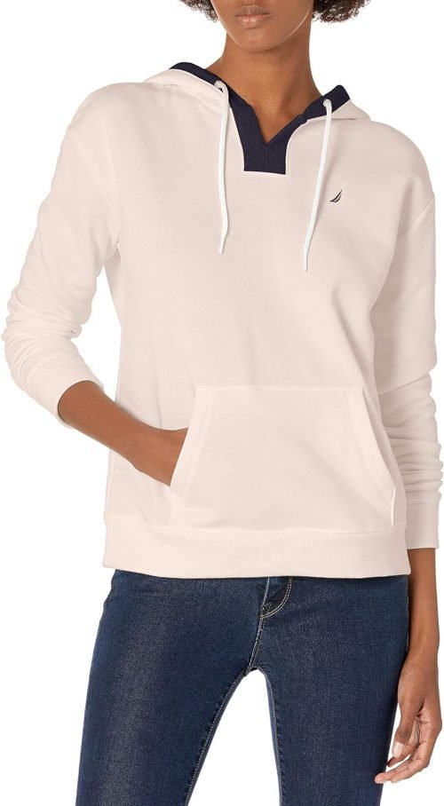 Women's Classic Fit Split Neck Hoodie