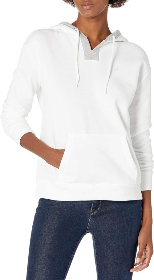 Women's Classic Fit Split Neck Hoodie