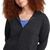 Women's Full-Zip Fleece Hoodie, Zip-Up Hooded Sweatshirt For Women
