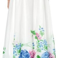 Women Floral Long Skirts Chiffon Summer Beach High Waisted Maxi Skirts