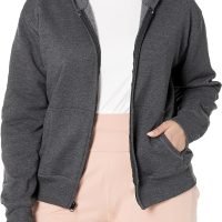 Women's Full-Zip Fleece Hoodie, Zip-Up Hooded Sweatshirt For Women