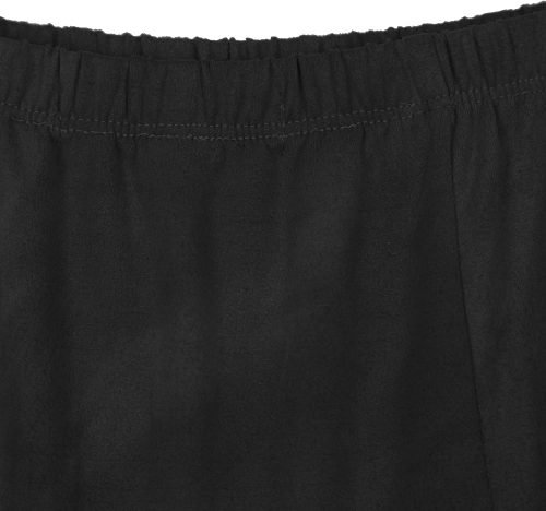 Women's Vintage Elastic Waist A-Line Long Midi Skirt