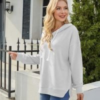 Women Casual Hoodie Long Sleeves Fashion Pullover Sweatshirts Loose Fit Tunic Winter Tops Comy Shirts