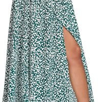 91emdSVQ9JL._AC_SL1500 Women's Print Long Skirts High Waist Split A Line Full Length Maxi Skirt