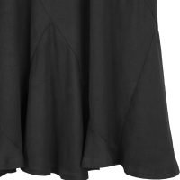 Women's Vintage Elastic Waist A-Line Long Midi Skirt