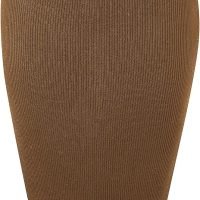 Women's Elastic Waist Knitted Split Tube Pencil Midi Skirt